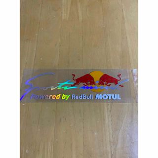 Red bull レッドブルMOTUL 白レインボーメッキステッカー(ステッカー)