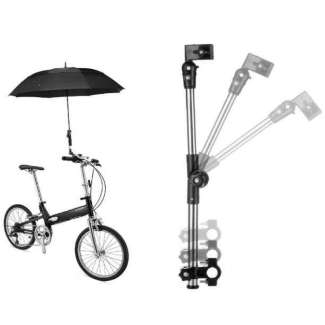傘ホルダー スタンド 自転車 ベビーカー 車いす 日傘 アウトドア 紫外線対策 キッズ/ベビー/マタニティの外出/移動用品(ベビーカー/バギー)の商品写真