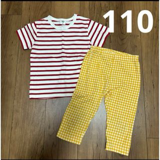 ユニクロ(UNIQLO)の110 トップス　パンツ(Tシャツ/カットソー)