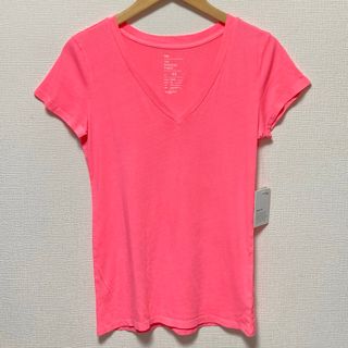 GAP - 新品 GAP VネックTシャツ ピンク ギャップ THE ESSENTIAL 