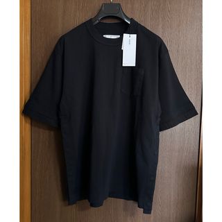 サカイ(sacai)の黒2新品 sacai サカイ メンズ レイヤード Tシャツ 半袖 ブラック(Tシャツ/カットソー(半袖/袖なし))