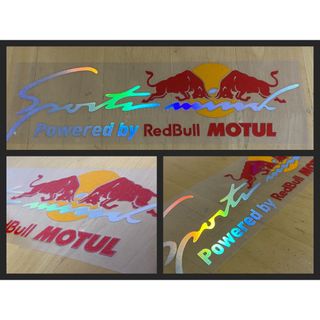 Red bull レッドブルMOTULレインボーメッキ新品ステッカー(ステッカー)