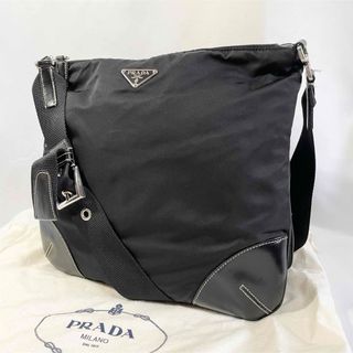 PRADA - 美品 正規品 PRADA プラダ ショルダーバッグ 三角ロゴ 肩掛け 斜め掛け