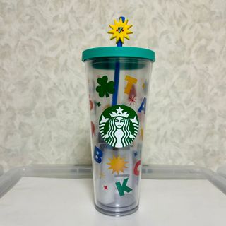 スターバックスコーヒー(Starbucks Coffee)のスターバックス コールドカップタンブラー ストロートッパー付き 韓国(タンブラー)