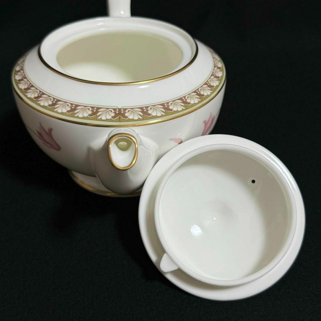 Noritake(ノリタケ)の【美品】ノリタケ　シクラメンタッチ　ティーポット　シュガーポット　クリーマー インテリア/住まい/日用品のキッチン/食器(食器)の商品写真