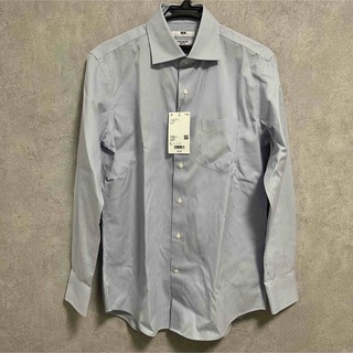 ユニクロ(UNIQLO)のユニクロ　スーパーノンアイロン　ストライプスリムフィットシャツ　サイズL(シャツ)