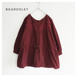 BEARDSLEY - BEARDSLEY ビアズリー インド綿 前後2way ふくれ 刺繍ブラウス