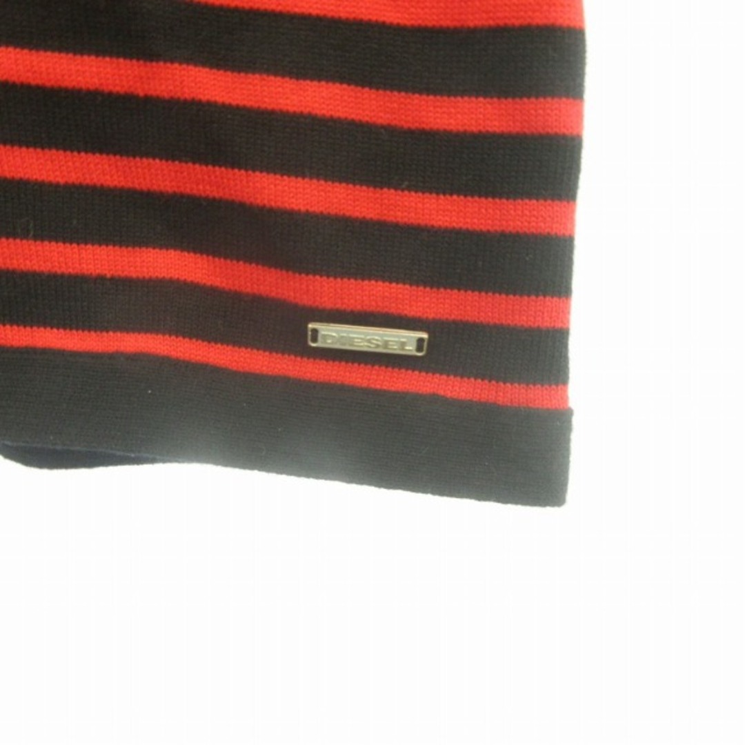 DIESEL(ディーゼル)のディーゼル タグ付き ノースリーブ ニット ベスト 白 赤 黒 S ■GY06 メンズのトップス(ニット/セーター)の商品写真