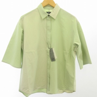 ハレ(HARE)のハレ HARE タグ付 近年モデル シャツ 切り替え 比翼 緑 グリーン S(シャツ)