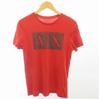 アルマーニエクスチェンジ(ARMANI EXCHANGE)のアルマーニエクスチェンジ 近年 Tシャツ カットソー ロゴプリント レッド XS(Tシャツ/カットソー(半袖/袖なし))