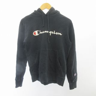 Champion - チャンピオン パーカー フーディー 刺繍 ロゴプリント ネイビー M ■GY06