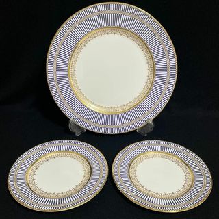 ウェッジウッド(WEDGWOOD)の【希少/未使用】ウェッジウッド　アンセミオンブルー　プレート　3枚セット(食器)