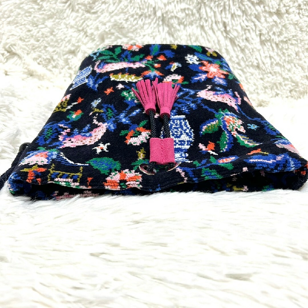 FEILER(フェイラー)の極美品　ラブラリー　バイ　フェイラー　シノワズリ　巾着　ショルダーバッグ レディースのバッグ(ショルダーバッグ)の商品写真