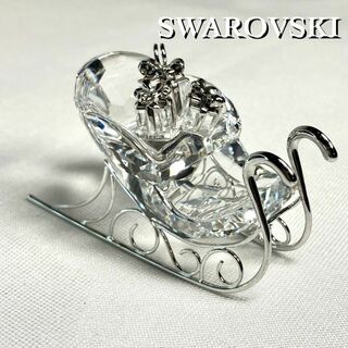 スワロフスキー(SWAROVSKI)の希少✨廃盤品✨SWAROVSKI　スワロフスキー　ソリ　置物　オーナメント(置物)