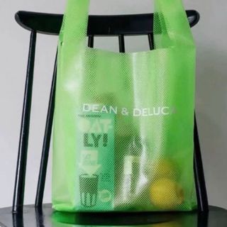 DEAN & DELUCA ショッピングバッグ EVAライムグリーン