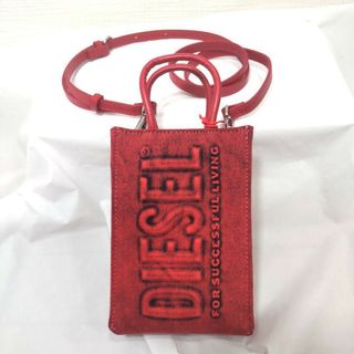 DIESEL ディーゼル ハンドバッグ ショルダーバッグ レッド デニム