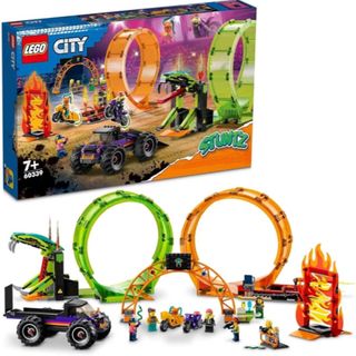 レゴ(Lego)のレゴ(LEGO) シティ ダブルループ・スタントアリーナ 60339(知育玩具)