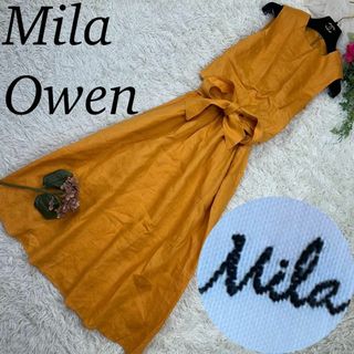 ミラオーウェン(Mila Owen)のミラオーウェン レディース ロング ワンピース ノースリーブ オレンジ S 1(ロングワンピース/マキシワンピース)