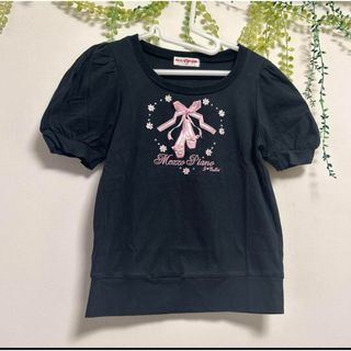 メゾピアノ(mezzo piano)のmezzo piano バルーン袖Tシャツ　130cm(Tシャツ/カットソー)