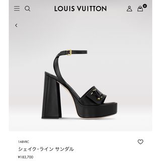 ルイヴィトン(LOUIS VUITTON)のLOUIS VUITTON ルイヴィトン シェイク・ライン サンダル 未使用(サンダル)