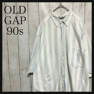 ギャップ(GAP)のオールド ギャップ 半袖BDストライプシャツ90s Z1201(シャツ)