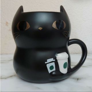 スターバックス(Starbucks)のスタバ　ハロウィン　黒猫　マグカップ　2019(グラス/カップ)