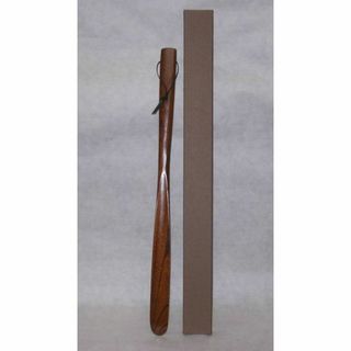 欅「靴べら　長さ 約５４ｃｍ（漆仕上げ）」箱付(その他)