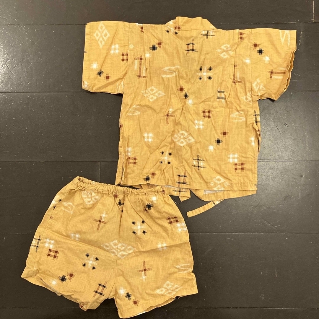 甚平90 キッズ/ベビー/マタニティのキッズ服男の子用(90cm~)(甚平/浴衣)の商品写真