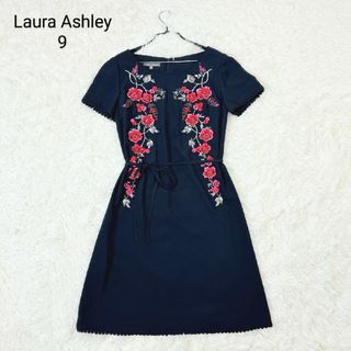 LAURA ASHLEY - ローラアシュレイ ワンピース花柄刺繍