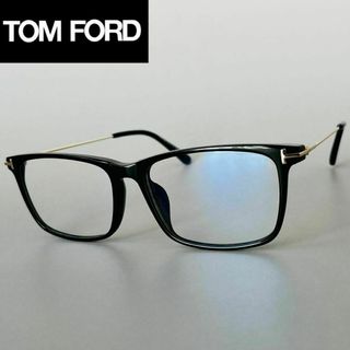 TOM FORD EYEWEAR - メガネ トムフォード スクエア ブラック ゴールド アジアンフィット 黒 金