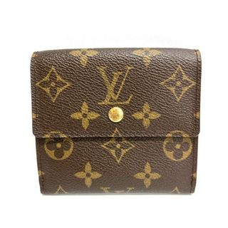 ★LOUIS VUITTON ルイヴィトン モノグラム ポルトモネ ビエ カルトクレディ Wホック 2つ折り財布 M61652 ブラウン(財布)