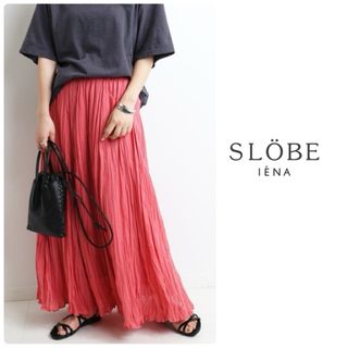 SLOBE IENA - SLOBE IENAコットンボイルクリンクルプリーツスカート◆