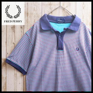 フレッドペリー(FRED PERRY)のフレッド ペリー FREDPERRY ポロシャツ ブリティッシュ 古着 ボーダー(ポロシャツ)