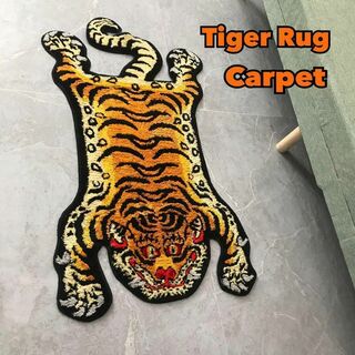 タイガーラグ カーペット チベタン マット トラ 虎(ラグ)