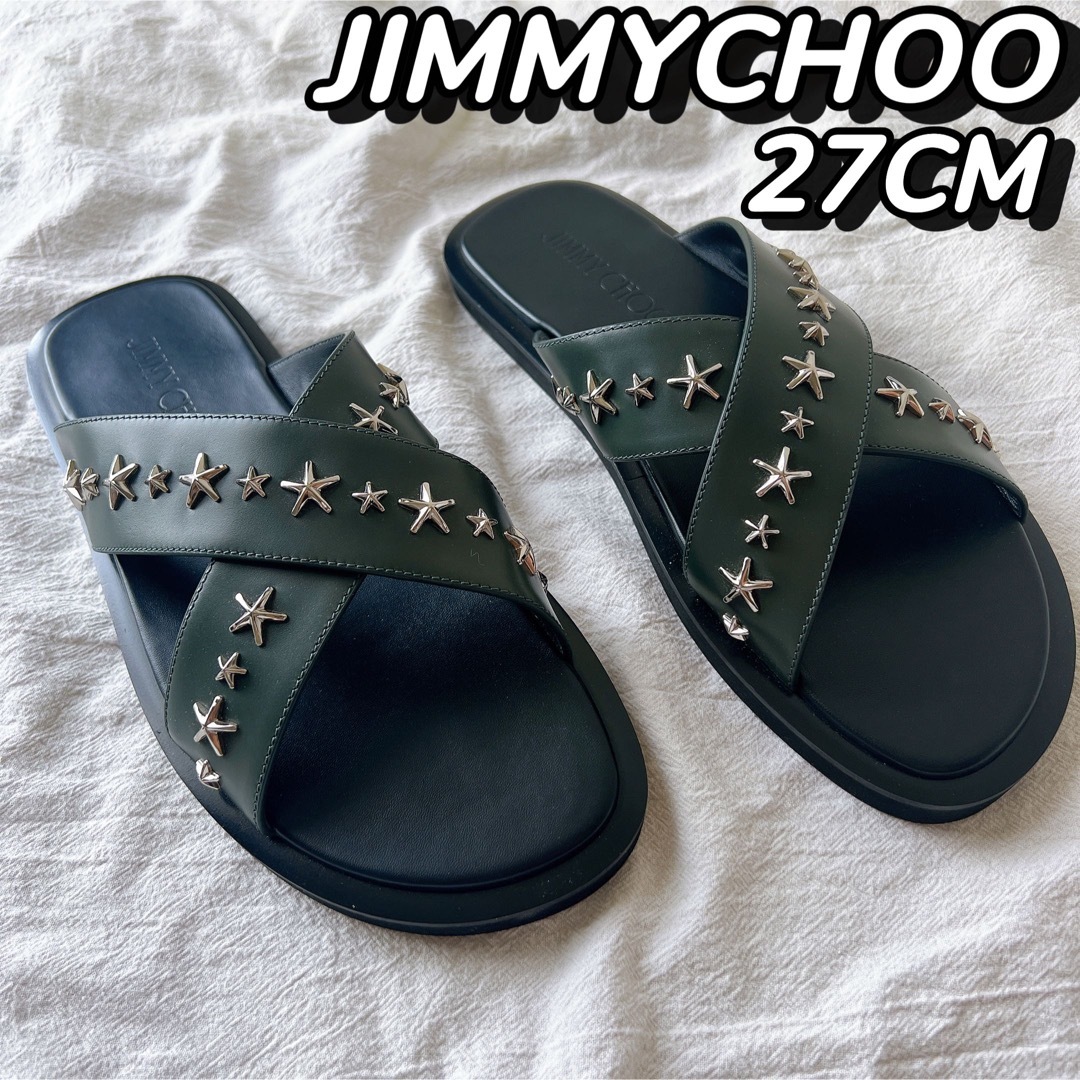 JIMMY CHOO(ジミーチュウ)の新品　JIMMYCHOOジミーチュウ スタッズ　メンズサンダルPALMO 27 メンズの靴/シューズ(サンダル)の商品写真