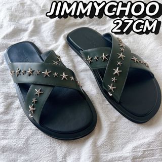 ジミーチュウ(JIMMY CHOO)の新品　JIMMYCHOOジミーチュウ スタッズ　メンズサンダルPALMO 27(サンダル)