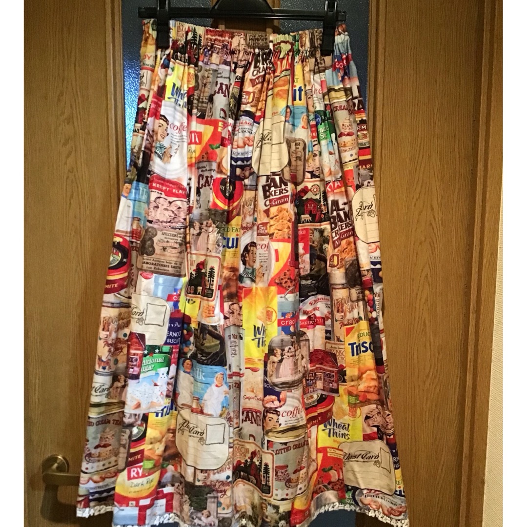 YOKANG(ヨーカン)の沖縄デザイナー　プリント　ギャザースカート レディースのスカート(ロングスカート)の商品写真
