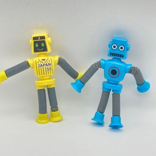 Boxgear 伸縮吸盤ロボットおもちゃ　ポップチューブロボット2種セット(知育玩具)