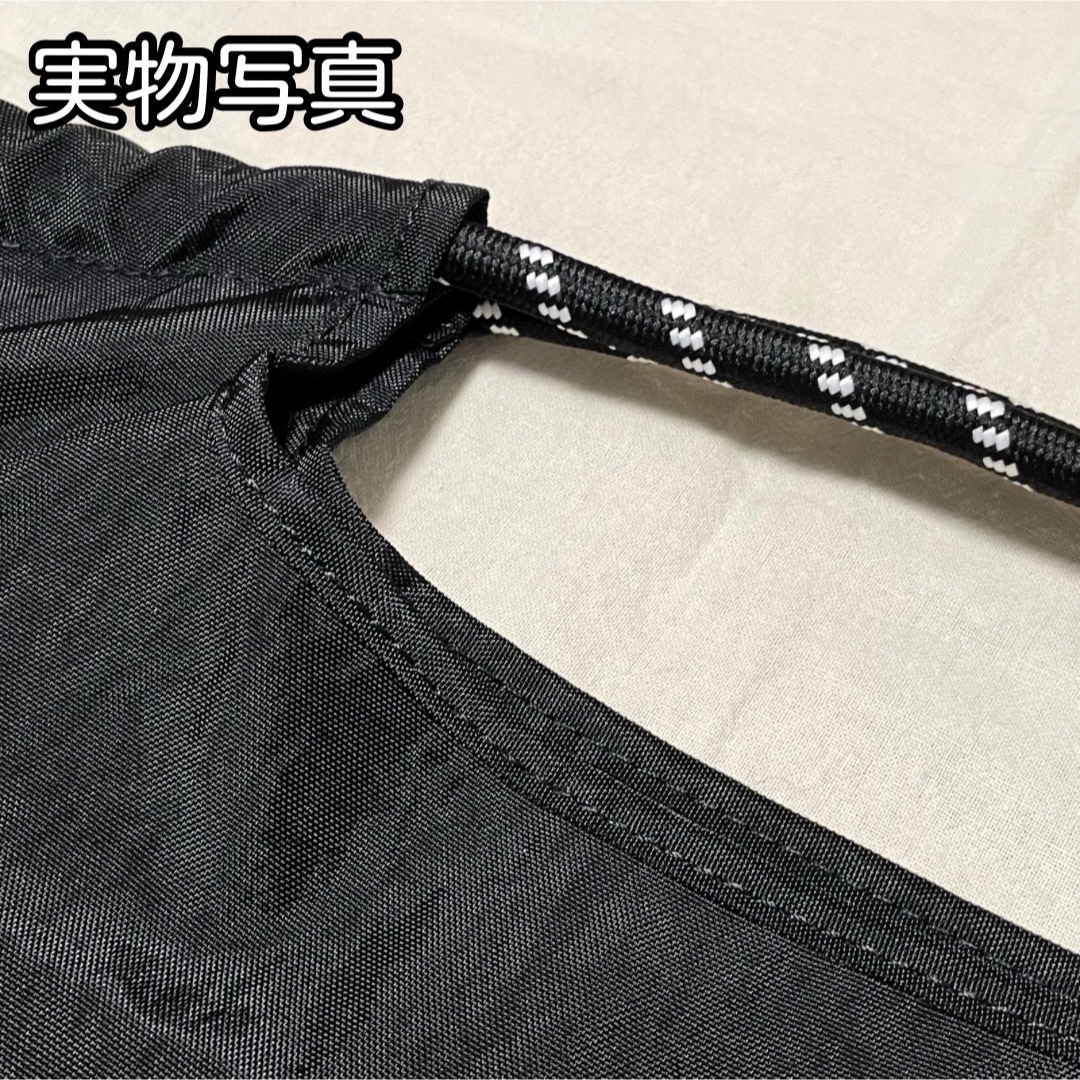 エコバッグ リス りす 大容量 A3 折畳み トートバッグ 韓国 刺繍 ブラック レディースのバッグ(エコバッグ)の商品写真