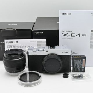 富士フイルム(FUJIFILM)X-E4 レンズキット シルバー (XC）(ミラーレス一眼)