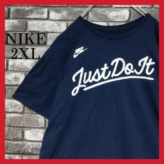 ナイキ(NIKE)のNIKE超オーバーサイズナイキtシャツTシャツスウッシュロゴnikeネイビー(Tシャツ/カットソー(半袖/袖なし))