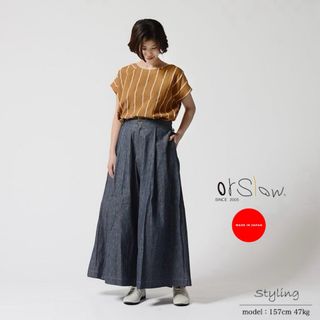 オアスロウ(orSlow)の【美品】orslow オアスロウ　ラップワイドパンツ(バギーパンツ)