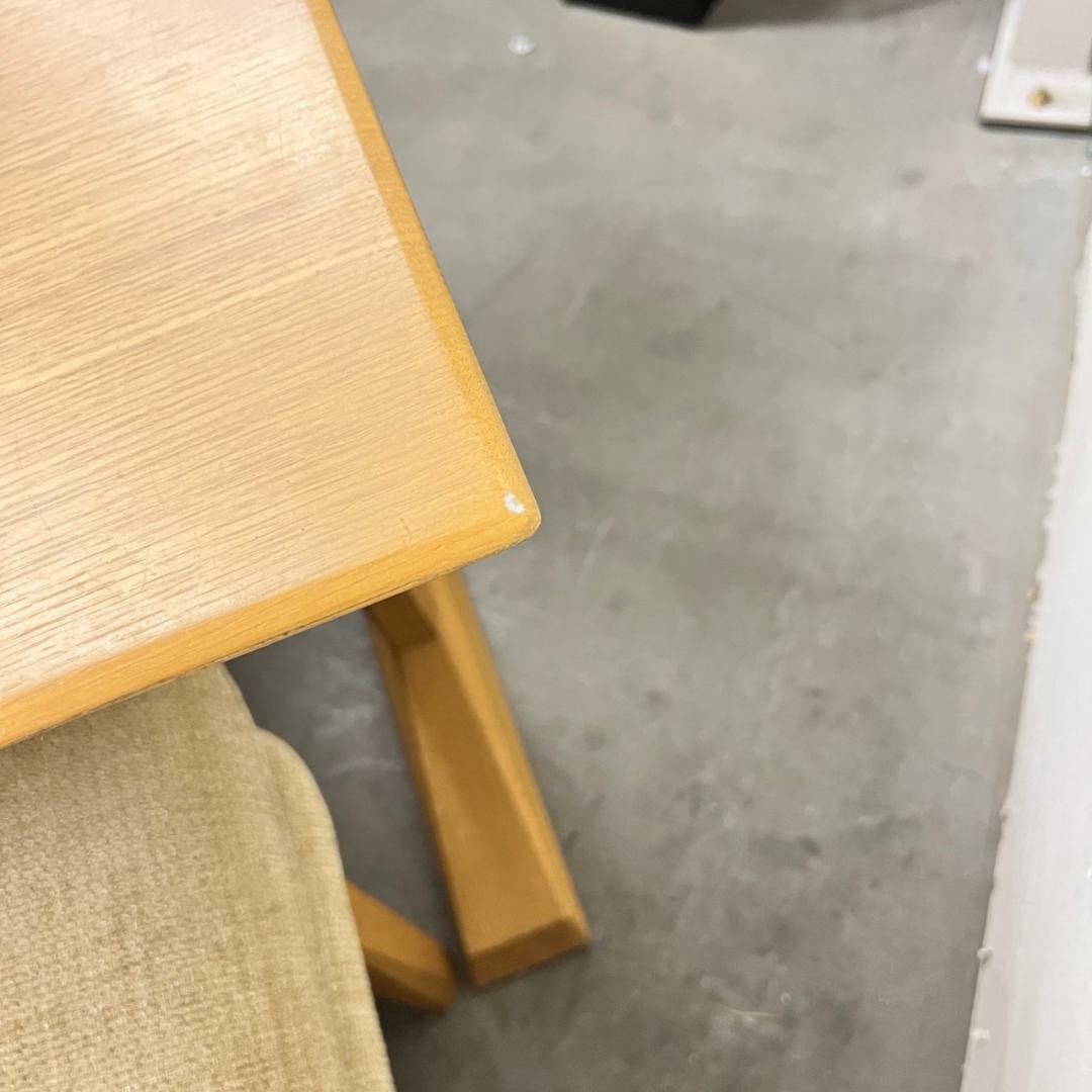 14754 W ダイニングテーブルセット　椅子2脚　ベンチ1基SIRAKAWA インテリア/住まい/日用品の机/テーブル(ダイニングテーブル)の商品写真