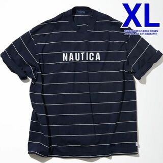 ノーティカ(NAUTICA)のNAUTICA Pin Border Logo T XL ノーティカ ボーダー(Tシャツ/カットソー(半袖/袖なし))