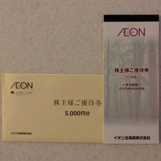 イオン(AEON)の【匿名配送】イオン北海道 株主優待券 5000円分(ショッピング)