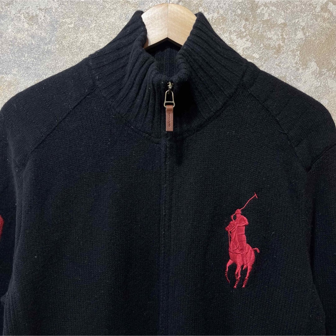 POLO Ralph Lauren エルボーパッチ ジップアップニット POLO Ralph Lauren エルボーパッチ ジップアップニット
