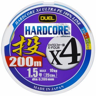 DUEL ( デュエル ) PEライン 釣り糸 HARDCORE X4 投げ 【(釣り糸/ライン)