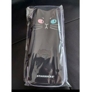 スターバックス(Starbucks)のスタバ  ハロウィン 2022 黒猫 リユーザブルストローセット&ケース(カトラリー/箸)