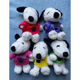 スヌーピー(SNOOPY)のスヌーピー ぬいぐるみ 5匹 セット(ぬいぐるみ)