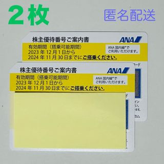 エーエヌエー(ゼンニッポンクウユ)(ANA(全日本空輸))のANA 株主優待券 2枚 [〜2024/11/30](航空券)